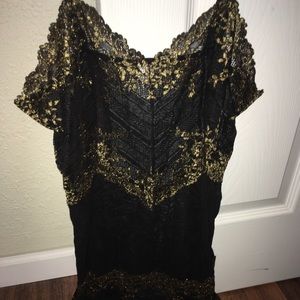 Black and gold Wacoal chemise